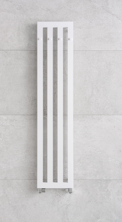 Bathroom radiator Darius with hooks